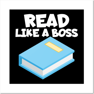 Bookworm read like a boss Posters and Art